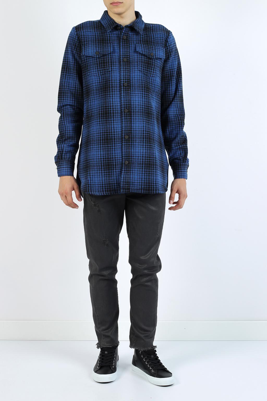 Off white on sale blue check shirt